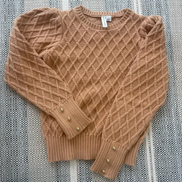 Girl’s Textured Knit Sweater - Picture 1 of 6